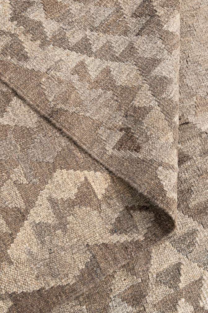 5' 4 x 8' Hand Woven Kilim Maymana Wool Rug