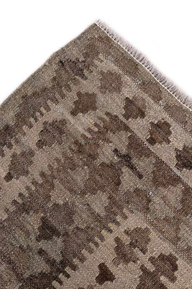 5' 4 x 8' Hand Woven Kilim Maymana Wool Rug