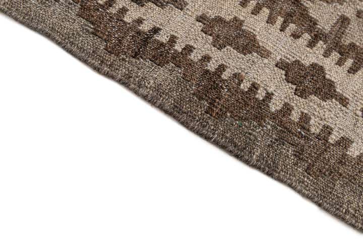 5' 4 x 8' Hand Woven Kilim Maymana Wool Rug