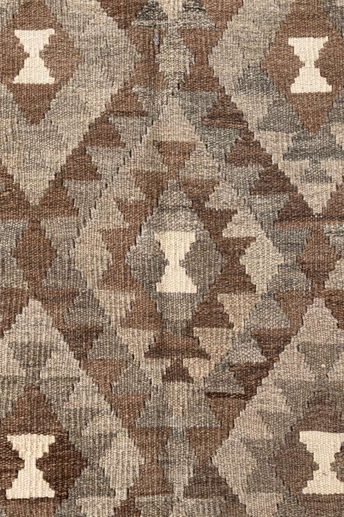 5' 4 x 8' Hand Woven Kilim Maymana Wool Rug