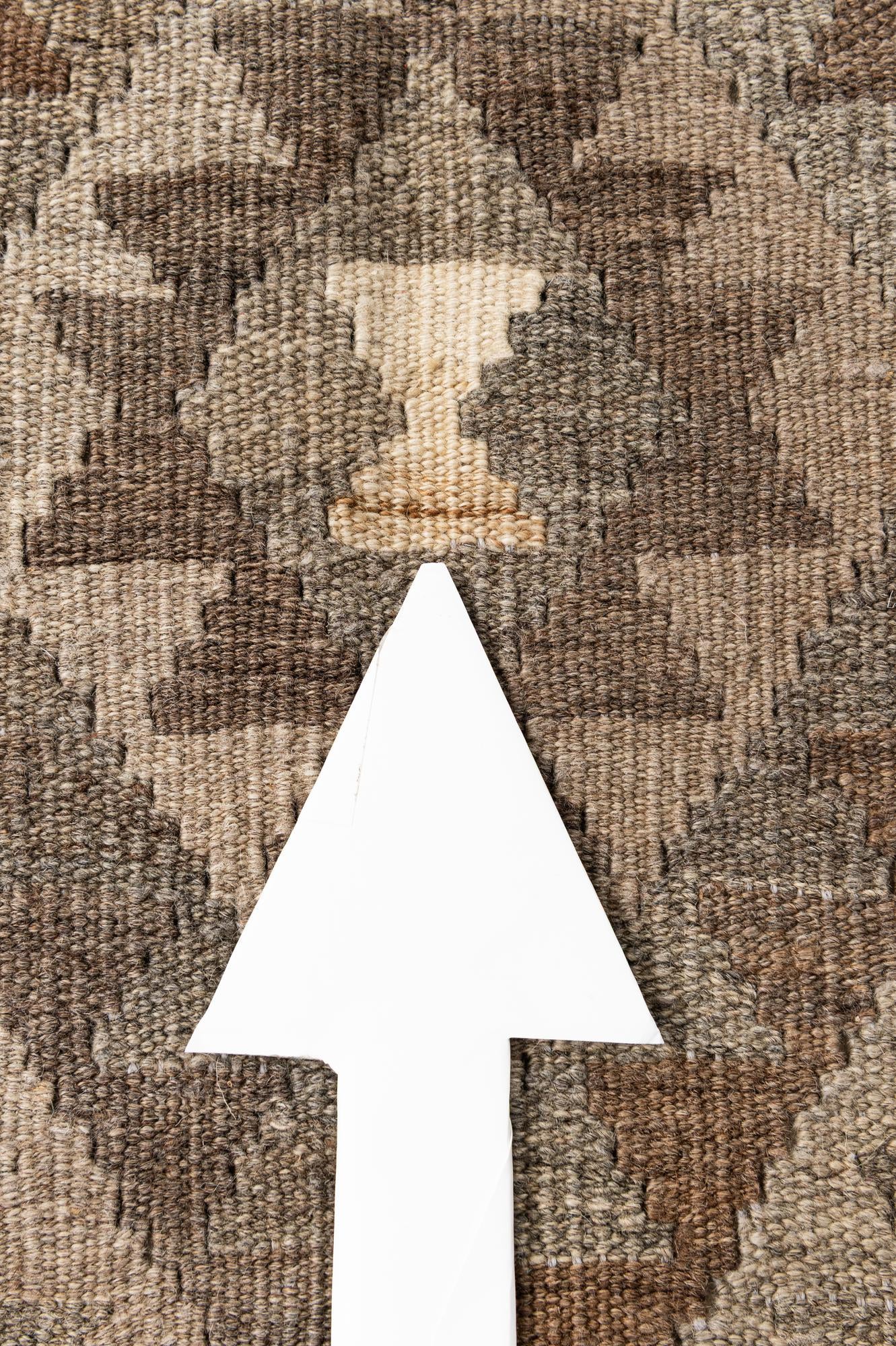 5' 4 x 8' Hand Woven Kilim Maymana Wool Rug