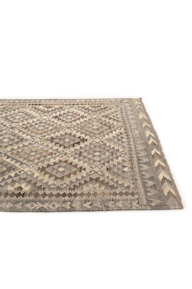 5' 7 x 6' 10 Hand Woven Kilim Maymana Wool Rug