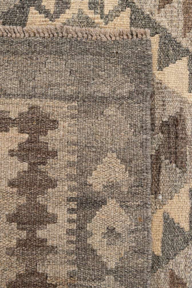 5' 7 x 6' 10 Hand Woven Kilim Maymana Wool Rug