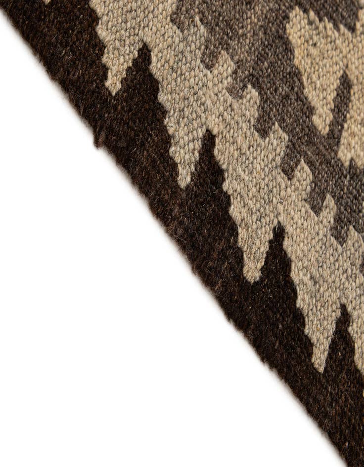 Detail image of 5' 4 x 6' 8 Hand Woven Kilim Maymana Wool Rug