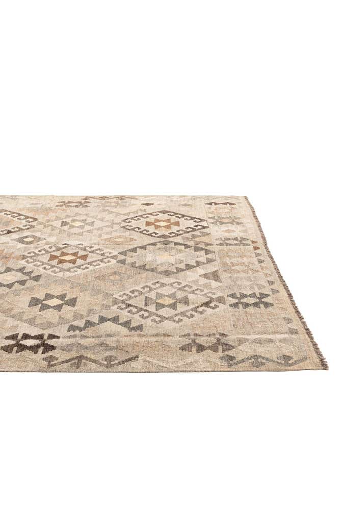 5' 8 x 7' 8 Hand Woven Kilim Maymana Wool Rug