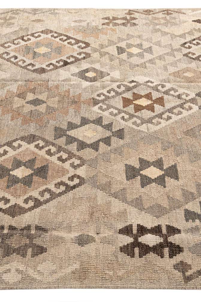 5' 8 x 7' 8 Hand Woven Kilim Maymana Wool Rug