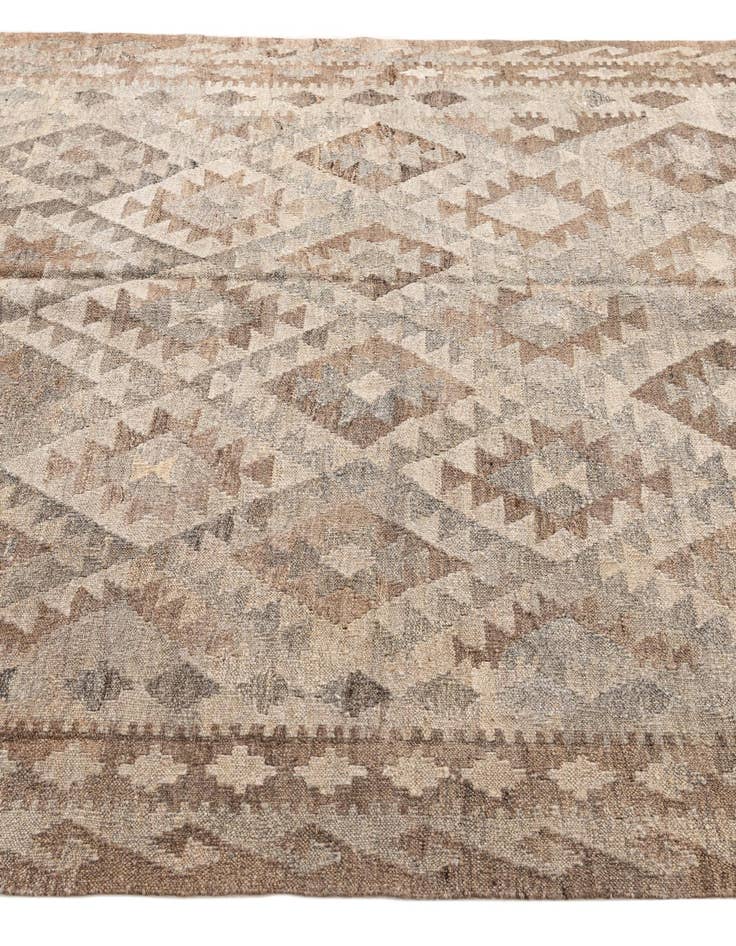 Detail image of 5' 7 x 7' 8  Hand Woven Kilim Maymana Wool Rug