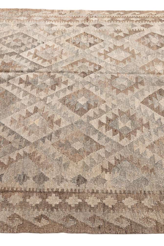 5' 7 x 7' 8 Hand Woven Kilim Maymana Wool Rug
