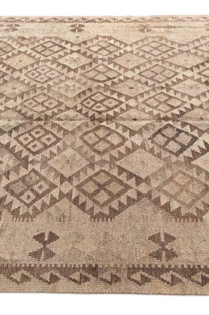 5' 10 x 7' 6 Hand Woven Kilim Maymana Wool Rug