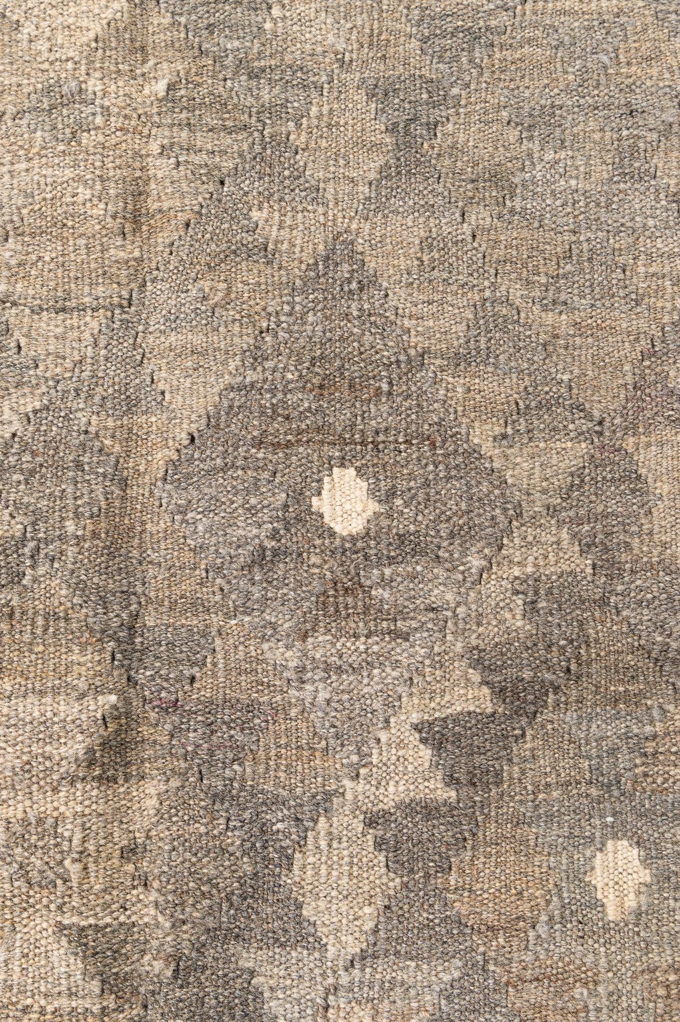 5' 9 x 7' 8 Hand Woven Kilim Maymana Wool Rug