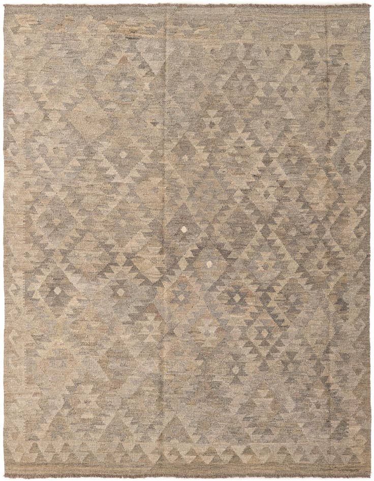 Detail image of 5' 9 x 7' 8 Hand Woven Kilim Maymana Wool Rug