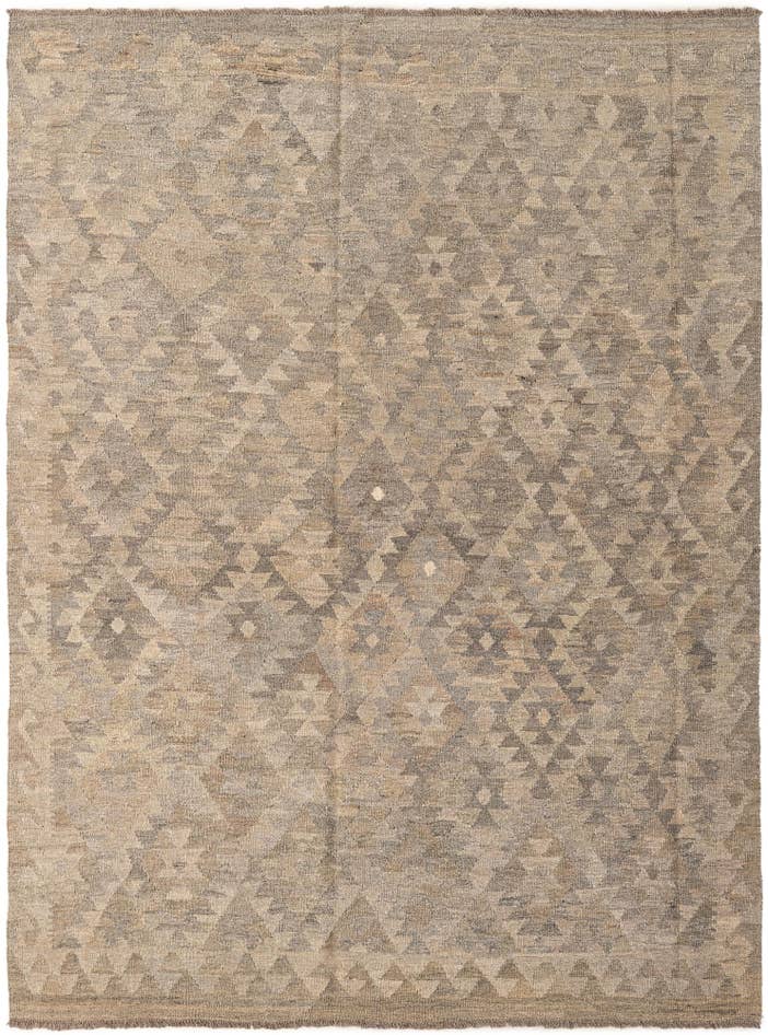 Detail image of 5' 9 x 7' 8 Hand Woven Kilim Maymana Wool Rug