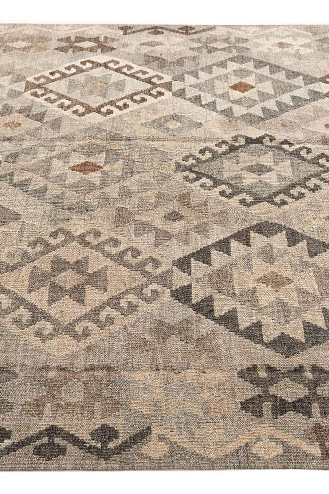 5' 8 x 7' 10 Hand Woven Kilim Maymana Wool Rug