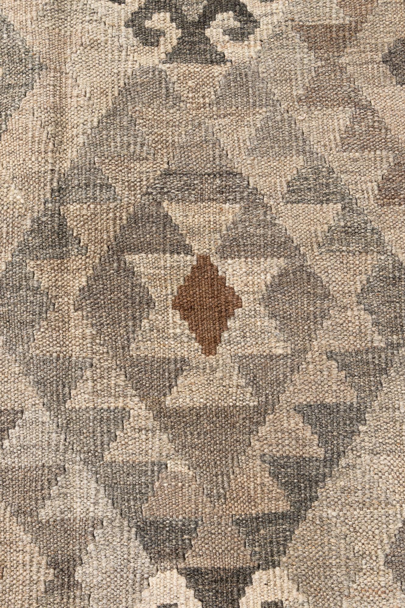 5' 8 x 7' 10 Hand Woven Kilim Maymana Wool Rug