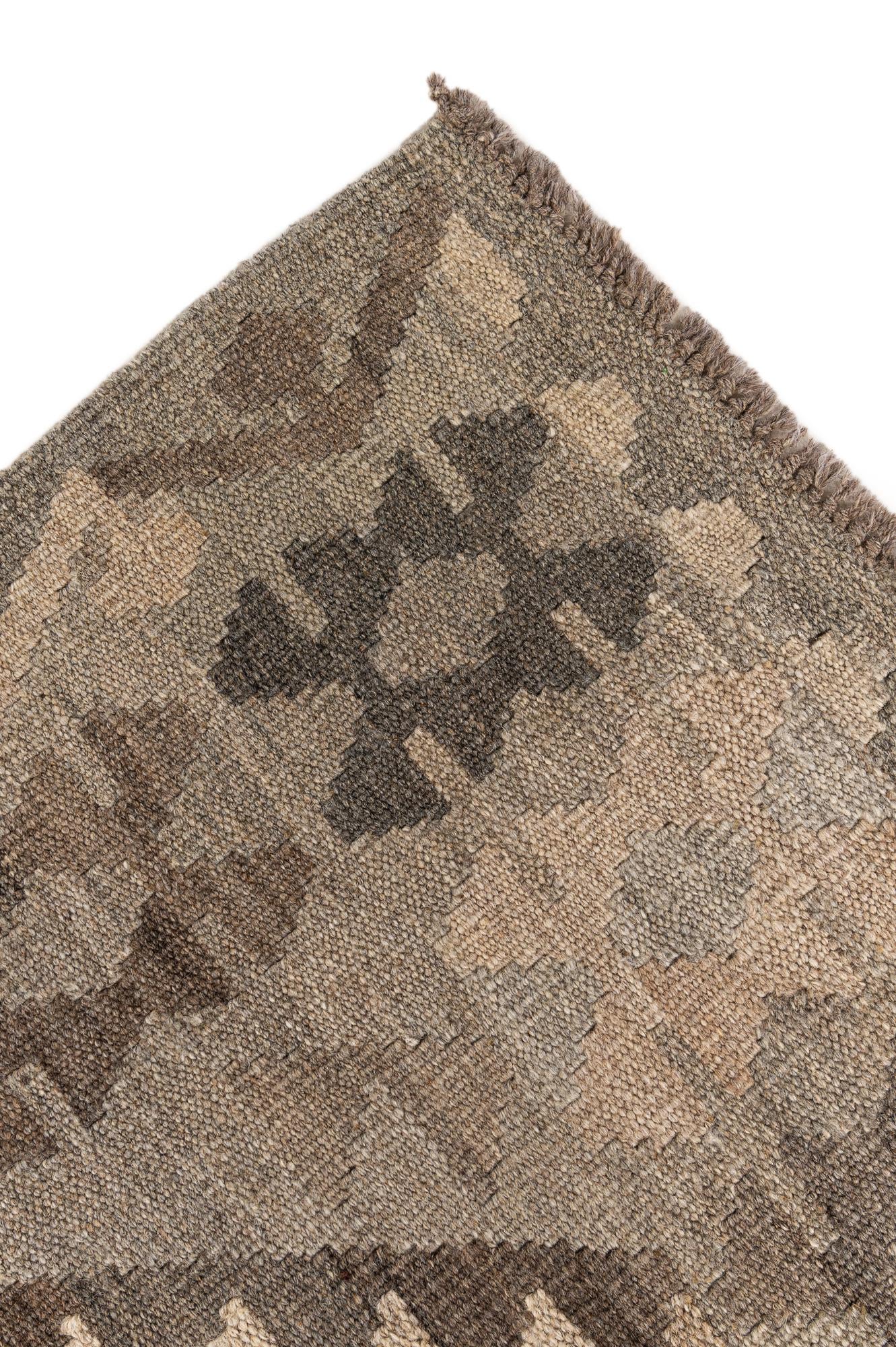 5' 8 x 7' 10 Hand Woven Kilim Maymana Wool Rug