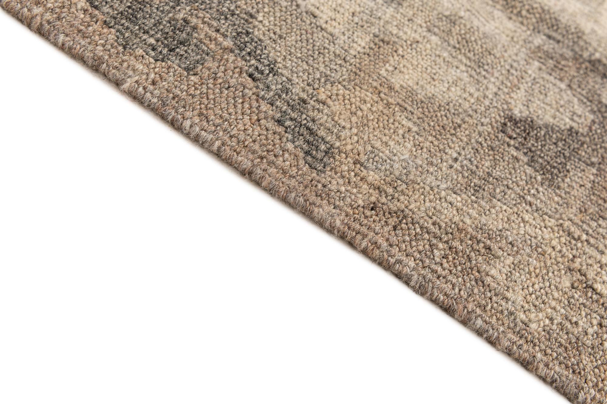 5' 7 x 7' 10 Hand Woven Kilim Maymana Wool Rug