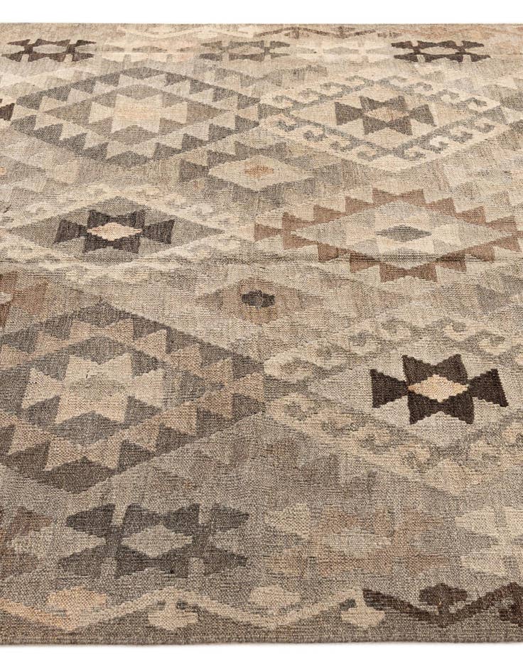 Detail image of 5' 9 x 7' 11  Hand Woven Kilim Maymana Wool Rug