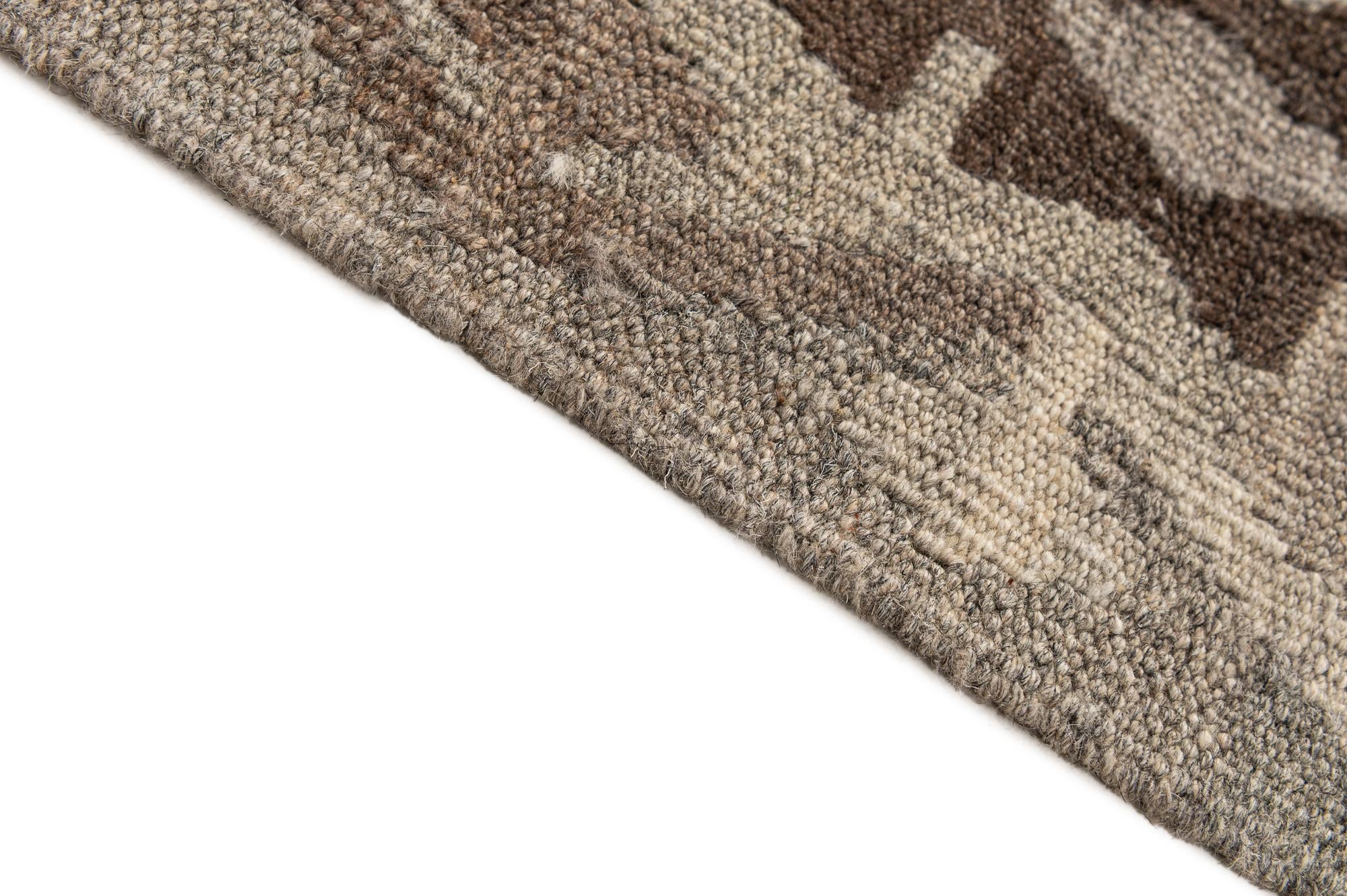 5' 9 x 7' 9 Hand Woven Kilim Maymana Wool Rug