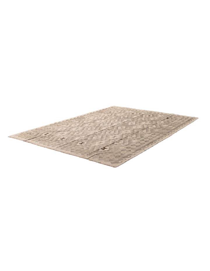 5' 8 x 7' 11 Hand Woven Kilim Maymana Wool Rug