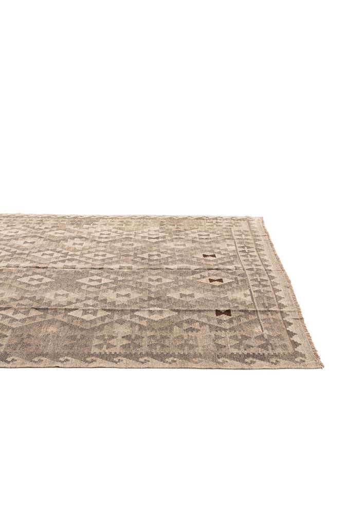5' 8 x 7' 11 Hand Woven Kilim Maymana Wool Rug