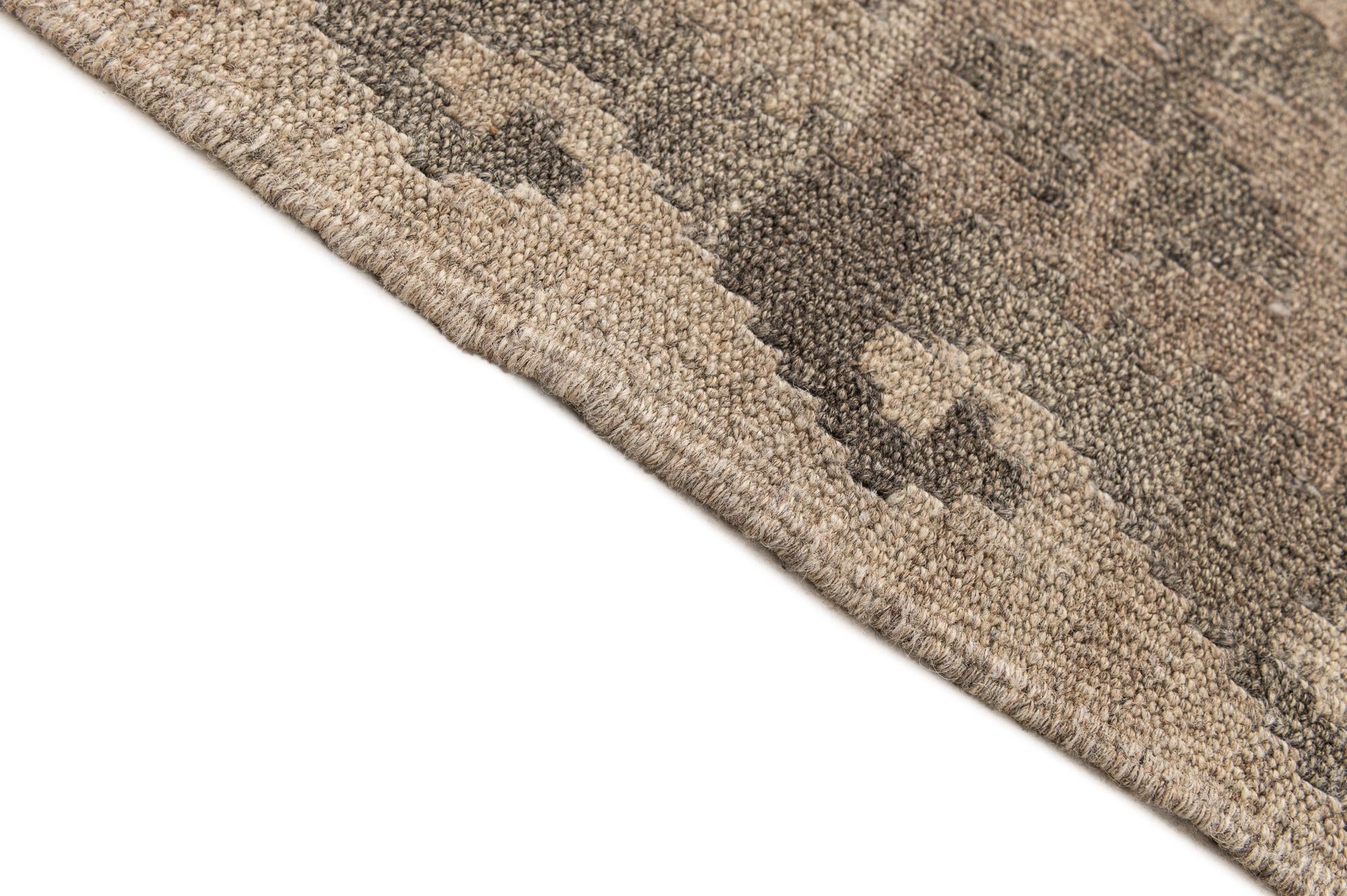 5' 8 x 7' 11 Hand Woven Kilim Maymana Wool Rug