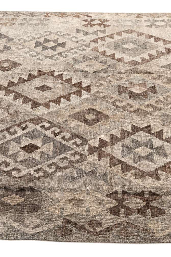 5' 9 x 7' 11 Hand Woven Kilim Maymana Wool Rug