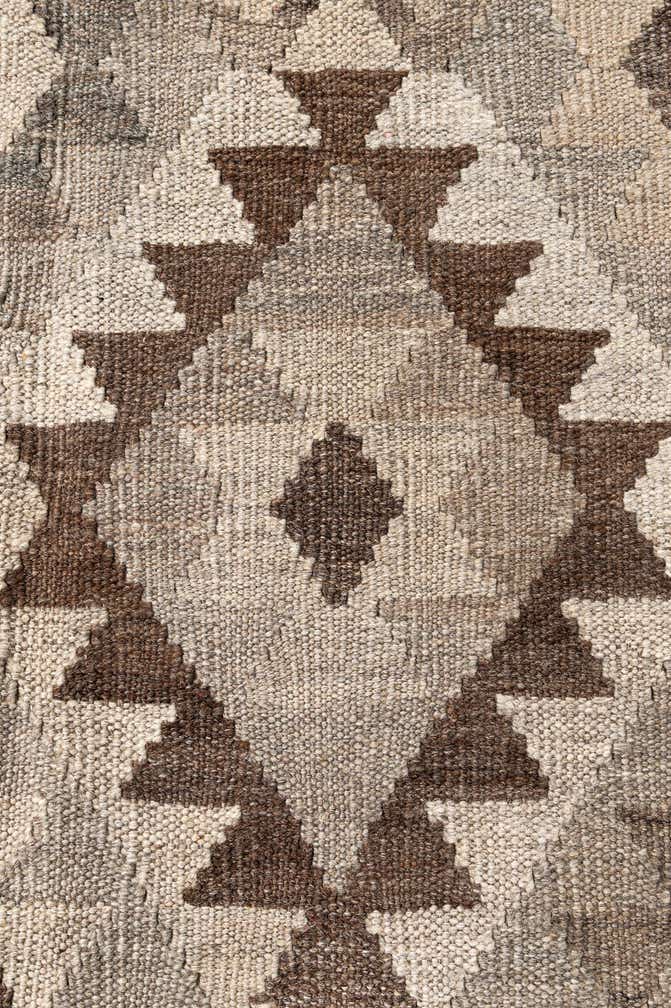 5' 9 x 7' 11 Hand Woven Kilim Maymana Wool Rug