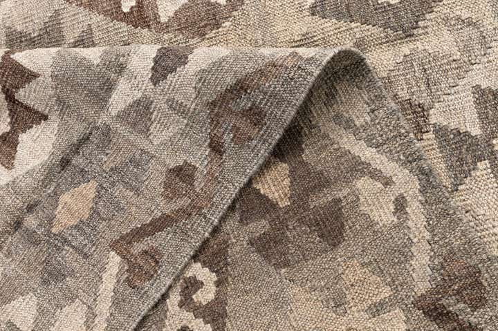 5' 9 x 7' 11 Hand Woven Kilim Maymana Wool Rug