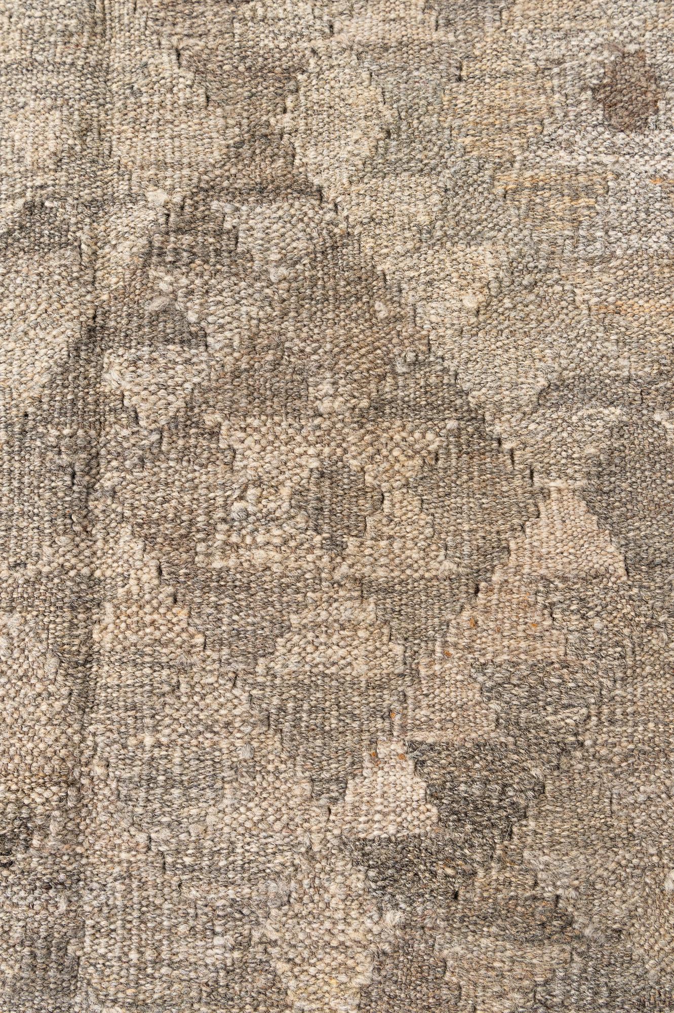 5' 7 x 7' 10 Hand Woven Kilim Maymana Wool Rug