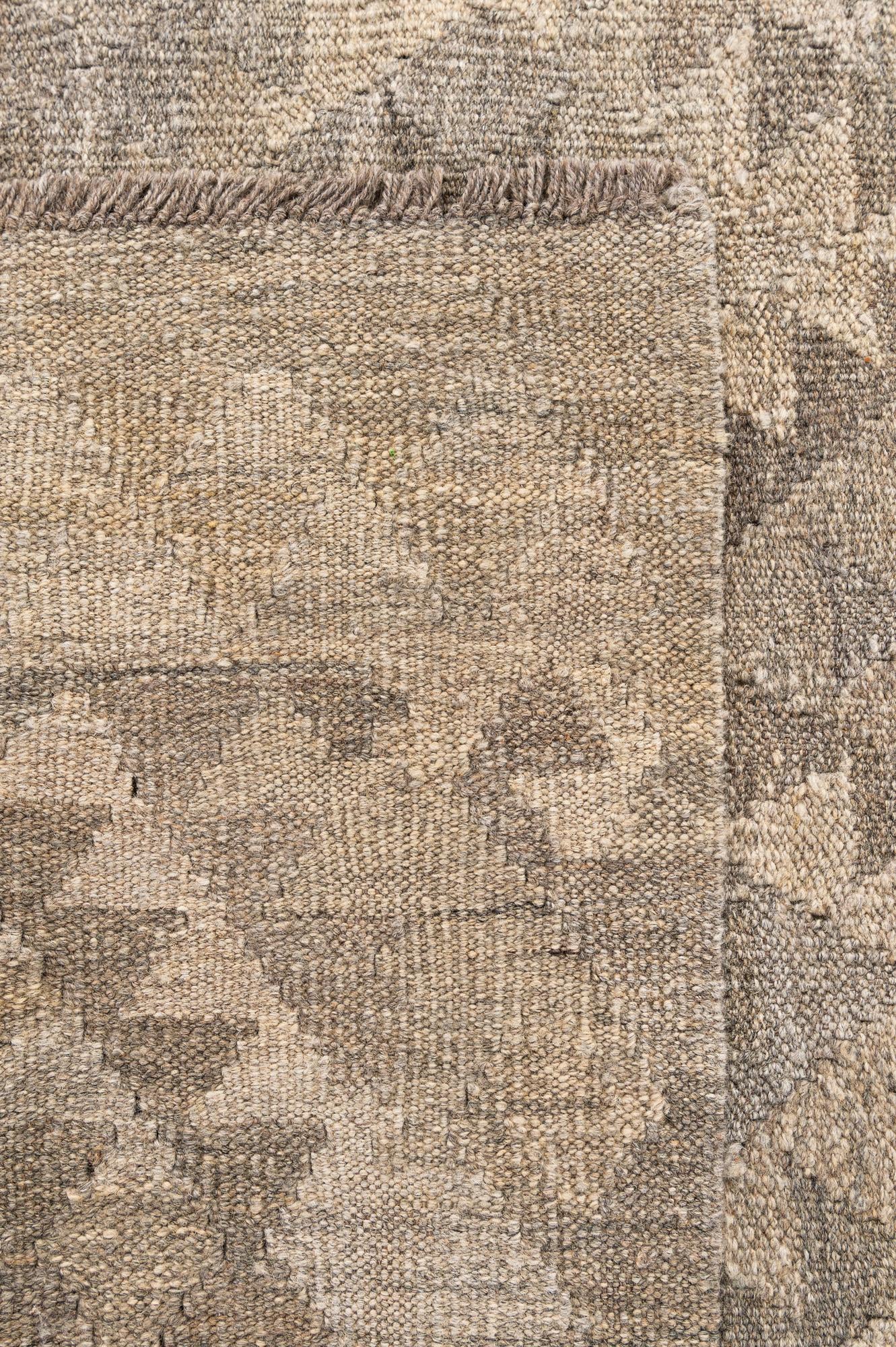 5' 7 x 7' 10 Hand Woven Kilim Maymana Wool Rug