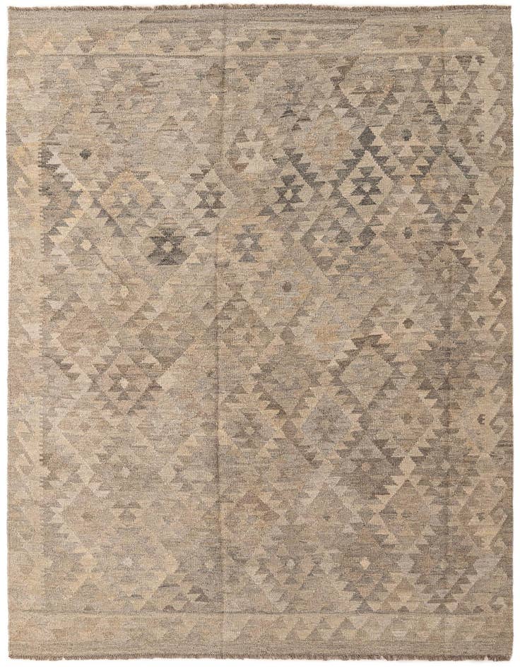 Detail image of 5' 7 x 7' 10 Hand Woven Kilim Maymana Wool Rug