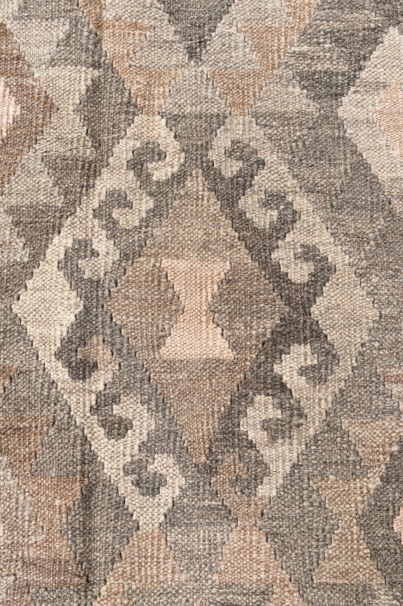 5' 9 x 7' 11 Hand Woven Kilim Maymana Wool Rug