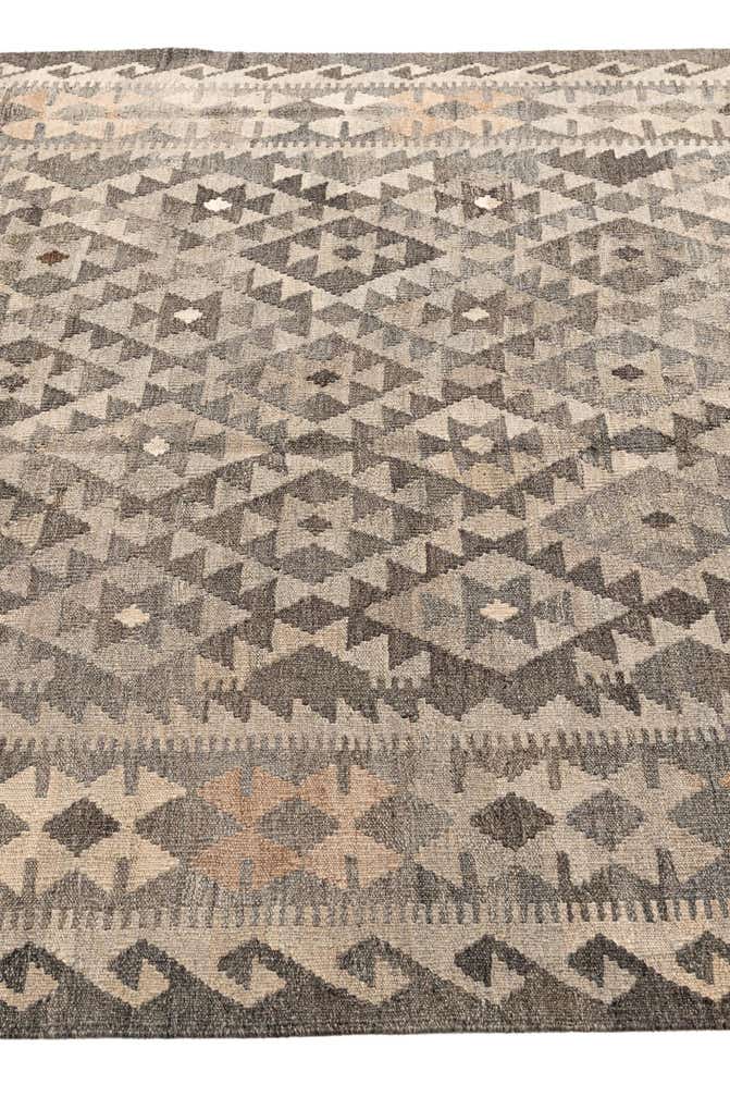 5' 8 x 8' 1 Hand Woven Kilim Maymana Wool Rug