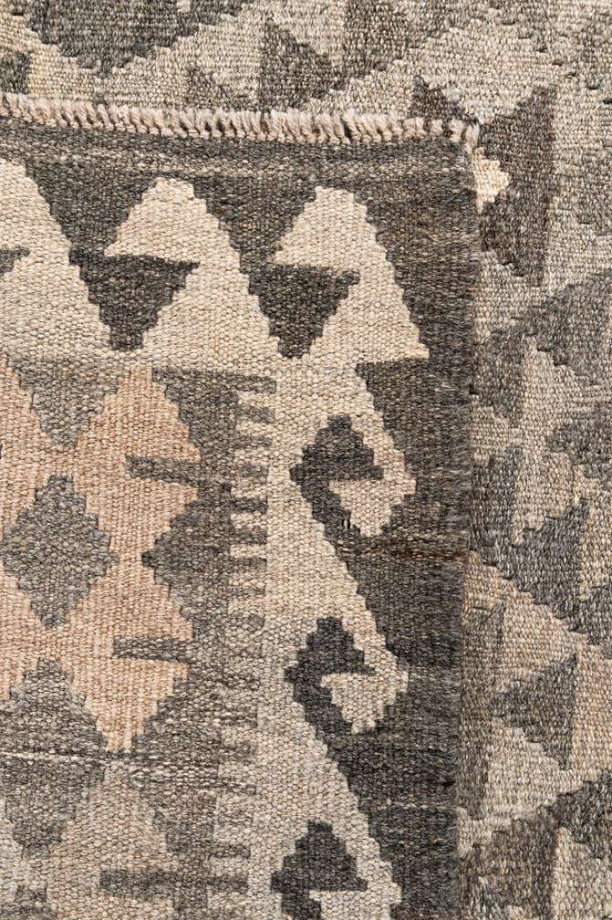 5' 8 x 8' 1 Hand Woven Kilim Maymana Wool Rug