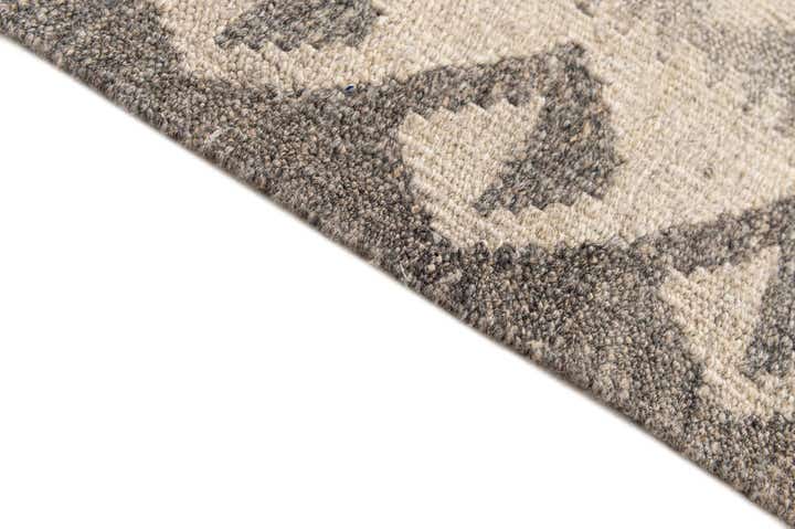 5' 8 x 8' 2 Hand Woven Kilim Maymana Wool Rug