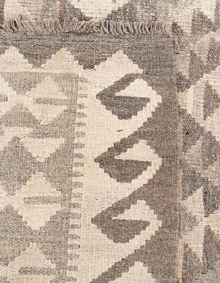 Detail image of 5' 8 x 8' 2  Hand Woven Kilim Maymana Wool Rug
