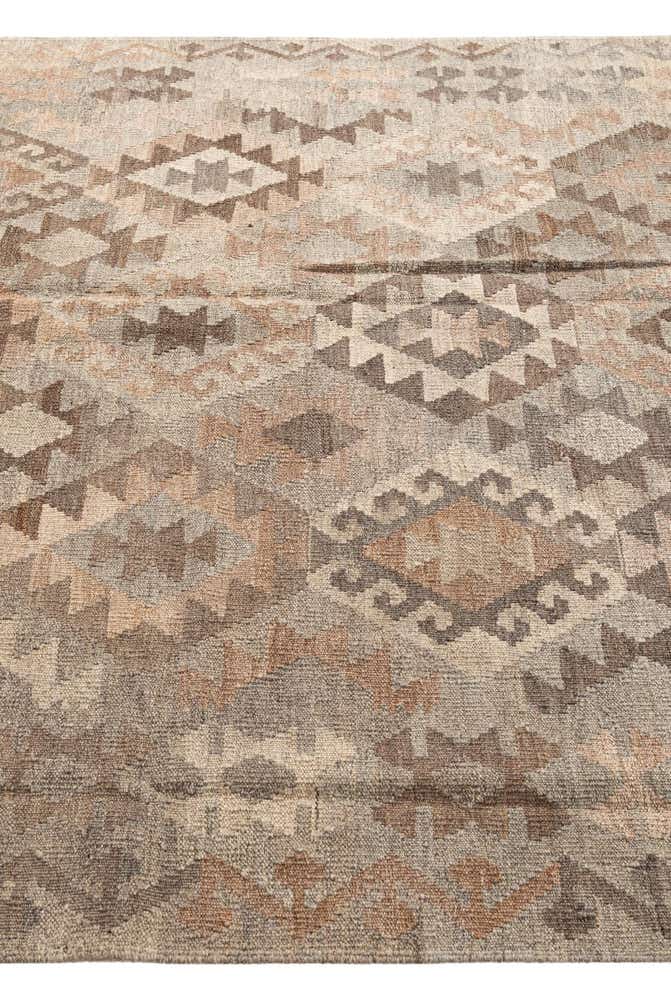 5' 7 x 8' 2 Hand Woven Kilim Maymana Wool Rug