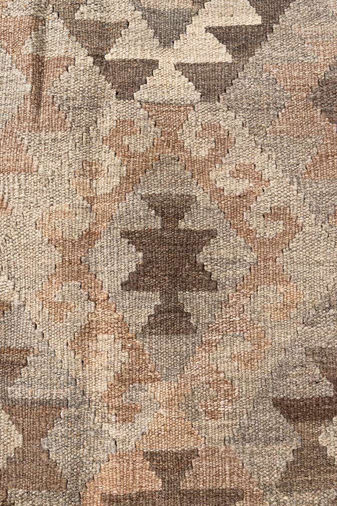 5' 7 x 8' 2 Hand Woven Kilim Maymana Wool Rug