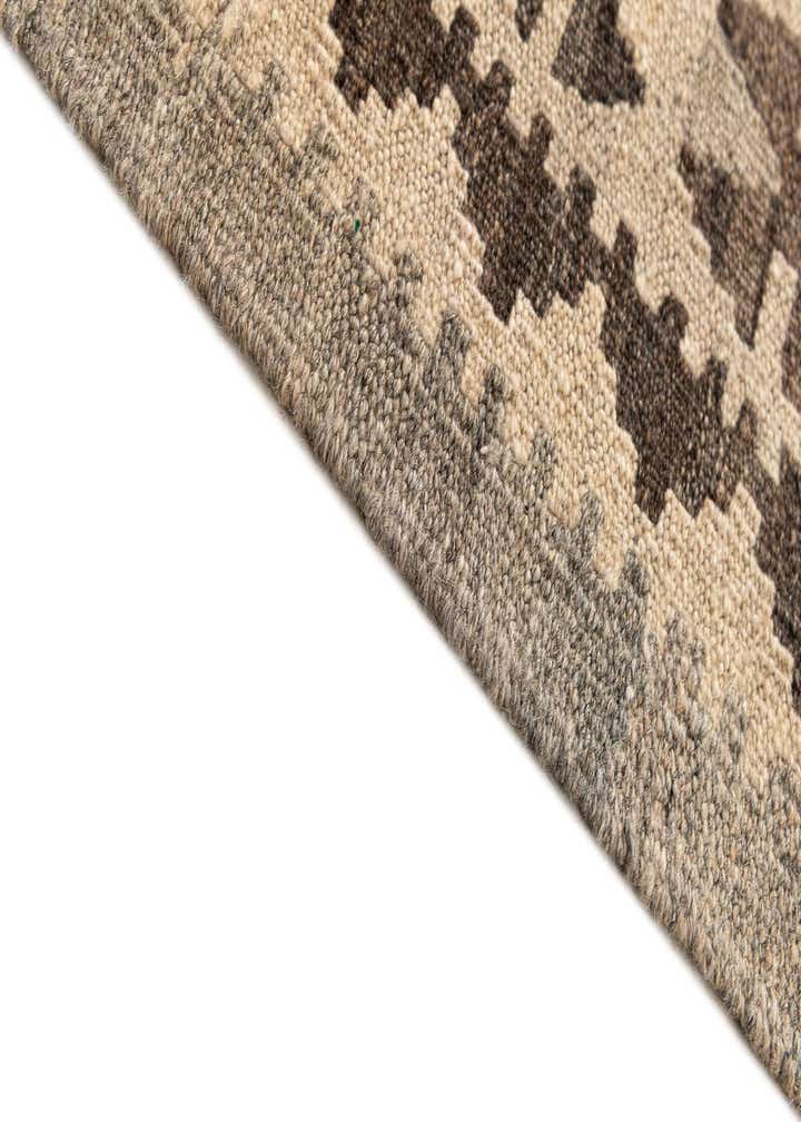 5' 9 x 8' 7 Hand Woven Kilim Maymana Wool Rug