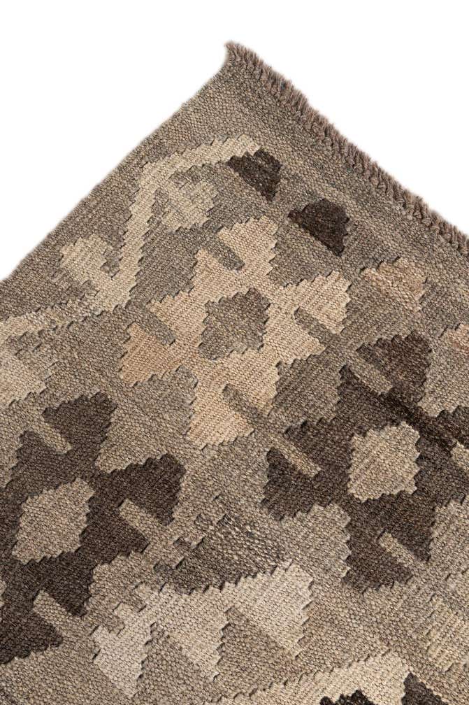 5' 11 x 7' 7 Hand Woven Kilim Maymana Wool Rug