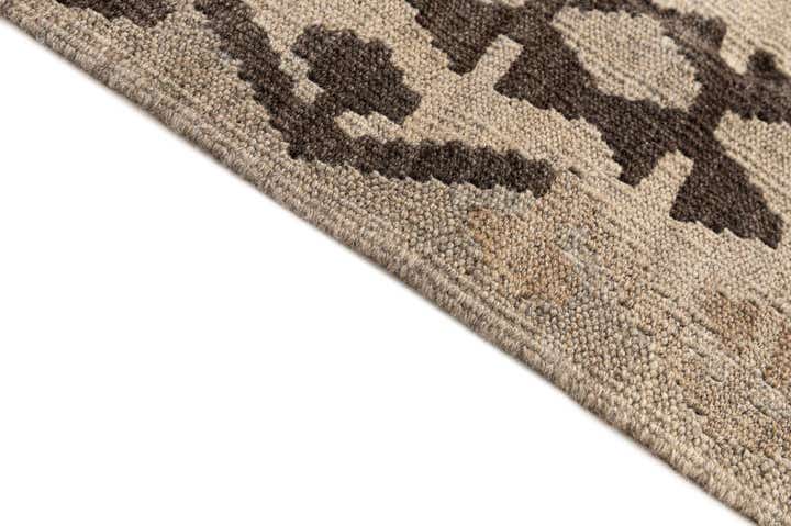 6' x 7' 7 Hand Woven Kilim Maymana Wool Rug
