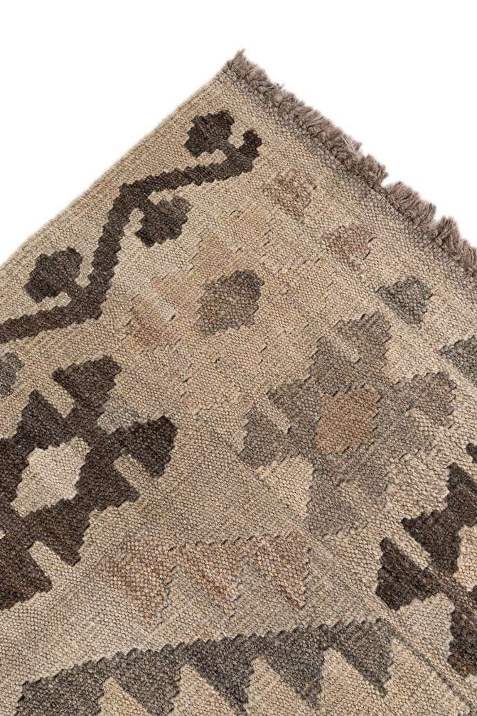 6' x 7' 7 Hand Woven Kilim Maymana Wool Rug