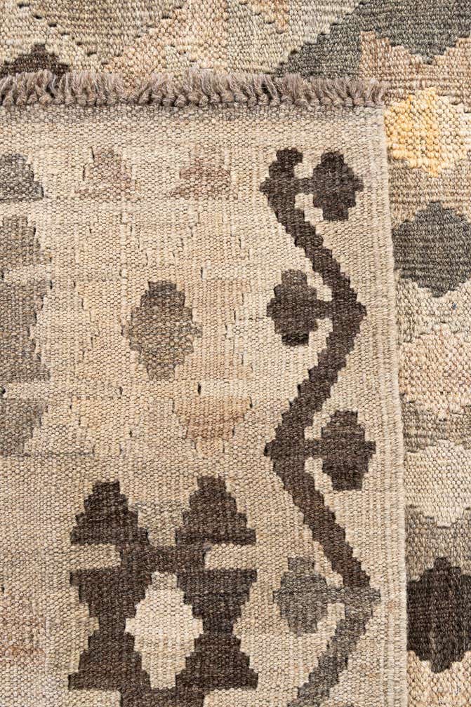 6' x 7' 7 Hand Woven Kilim Maymana Wool Rug