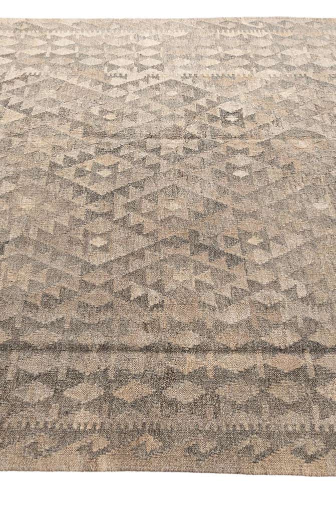 5' 10 x 7' 11 Hand Woven Kilim Maymana Wool Rug
