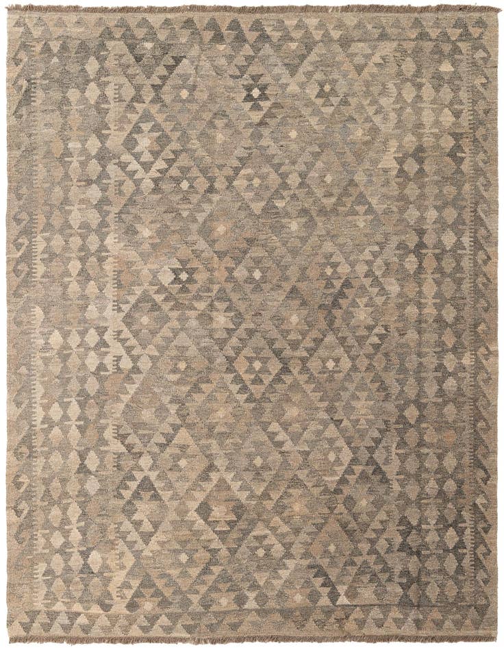 Detail image of 5' 10 x 7' 11 Hand Woven Kilim Maymana Wool Rug