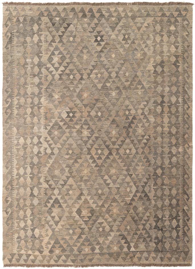 Detail image of 5' 10 x 7' 11 Hand Woven Kilim Maymana Wool Rug