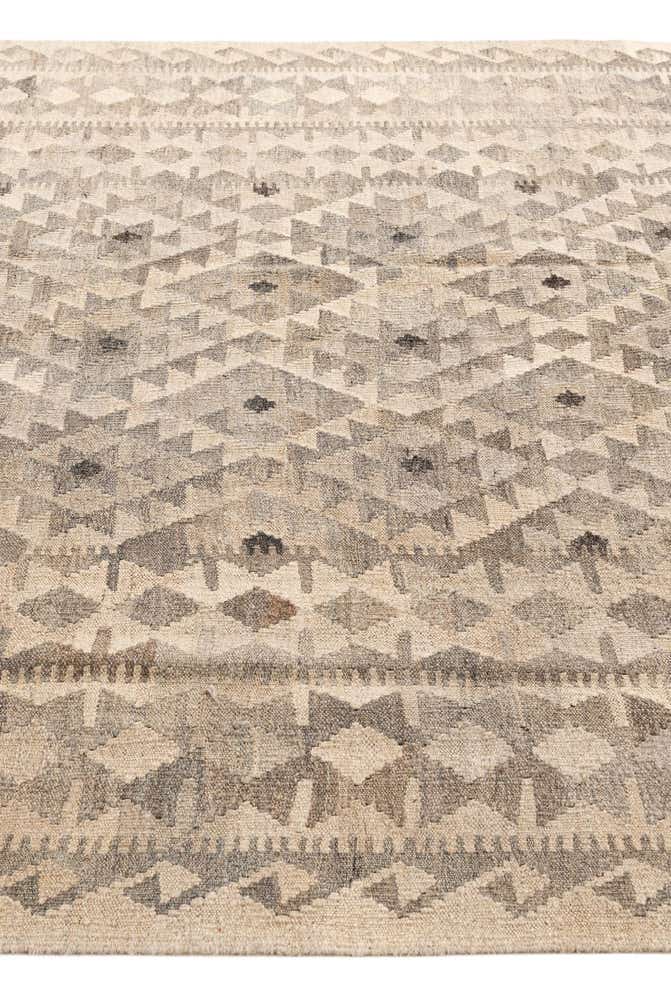 5' 11 x 7' 11 Hand Woven Kilim Maymana Wool Rug