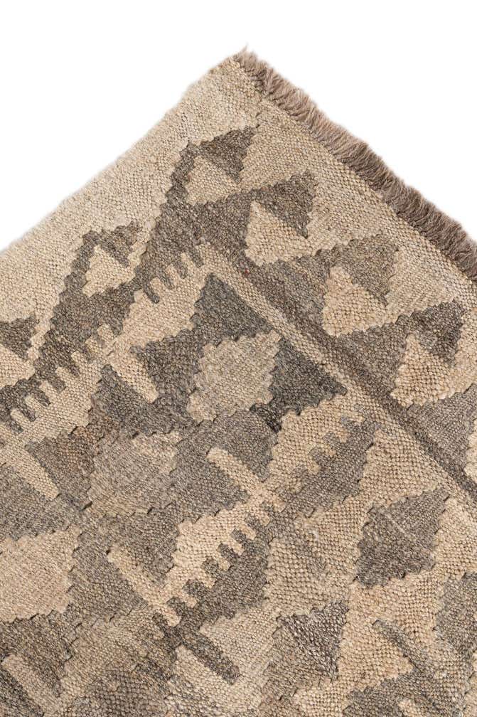 5' 11 x 7' 11 Hand Woven Kilim Maymana Wool Rug