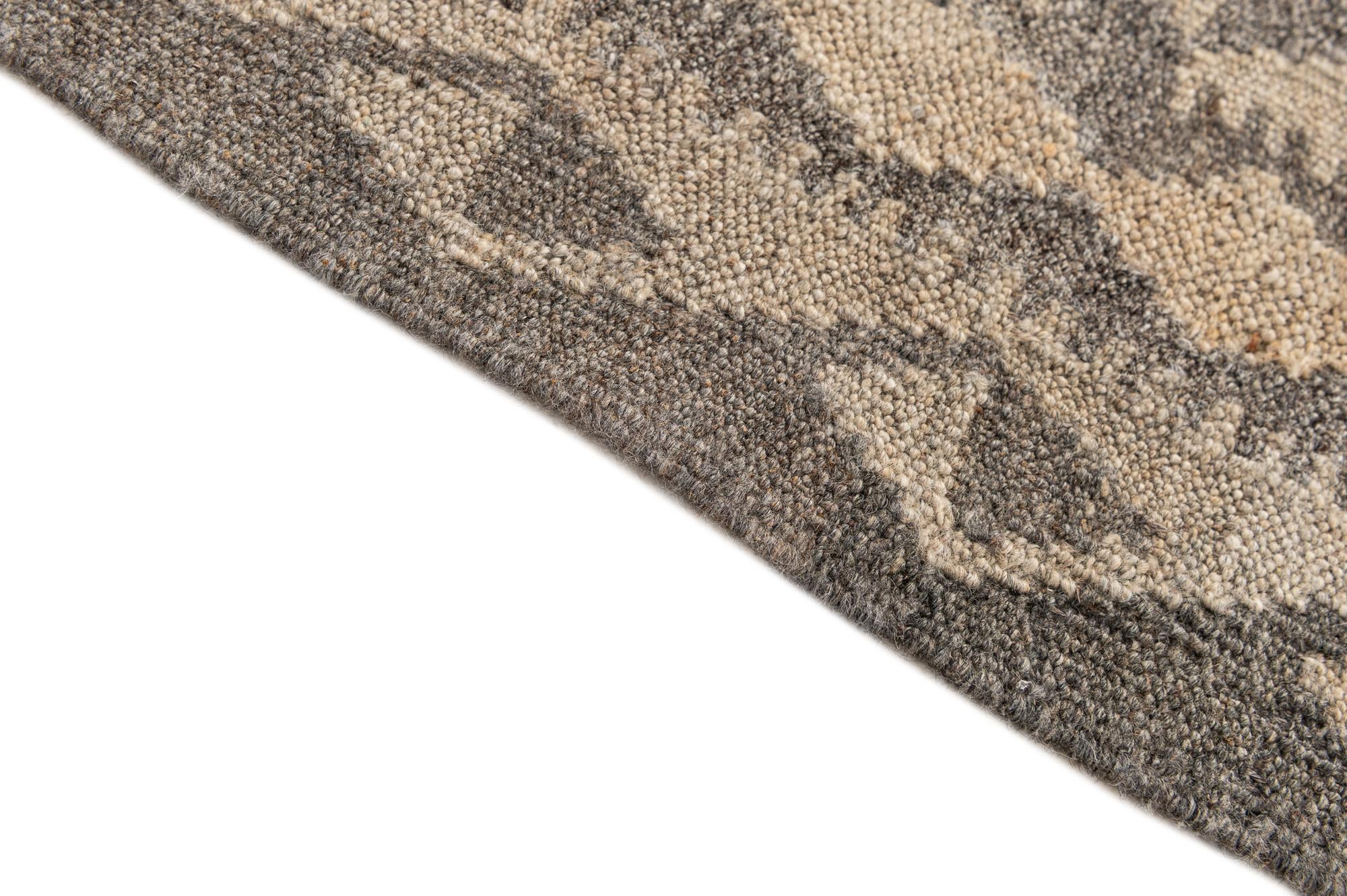 5' 9 x 7' 9 Hand Woven Kilim Maymana Wool Rug