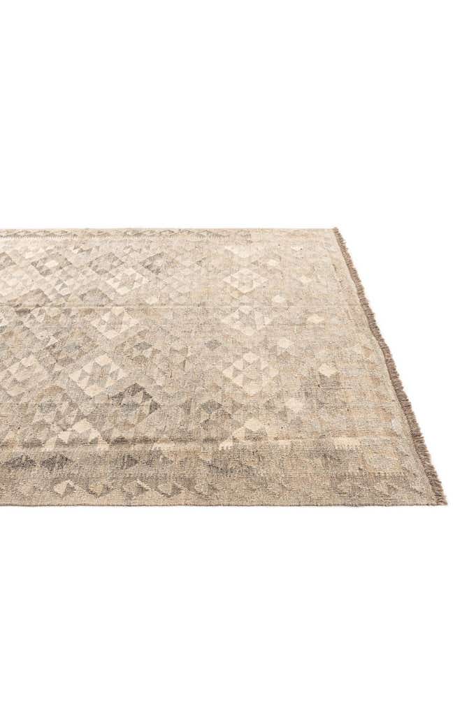 5' 10 x 8' Hand Woven Kilim Maymana Wool Rug